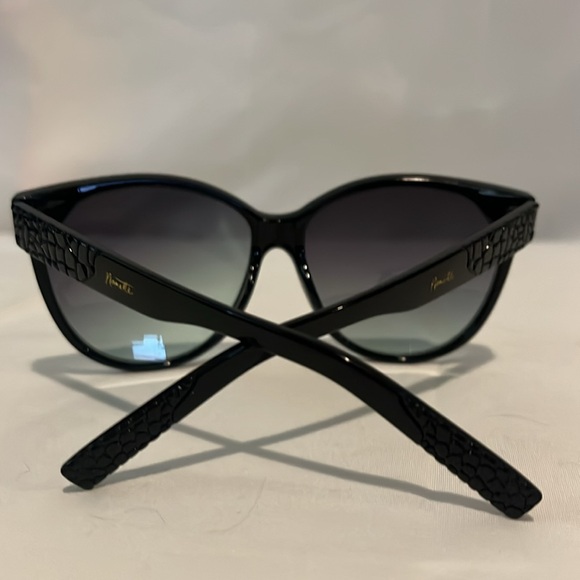 Nanette LePore Sunglasses with case Textured Crocodile Print Corners and Sides - Picture 8 of 10